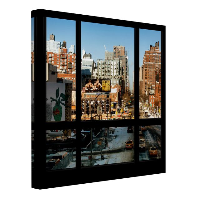 Quadri moderni   Vista dalle finestre di una strada di New York
