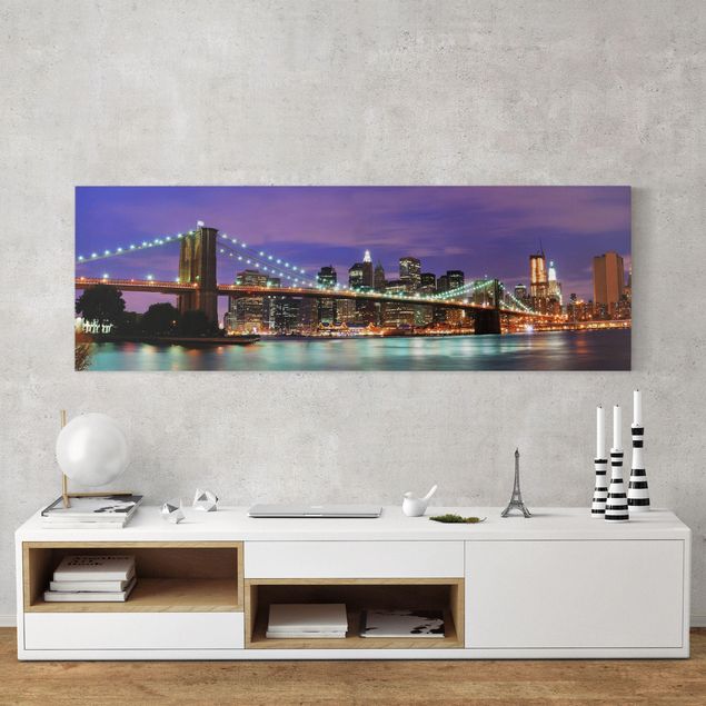 Quadri su tela New York Ponte di Brooklyn a New York