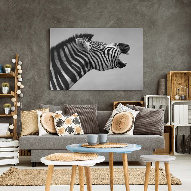 Quadri con zebre Zebra ruggente ll