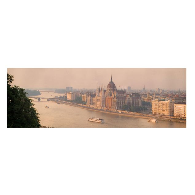 Quadri su tela Skyline di Budapest