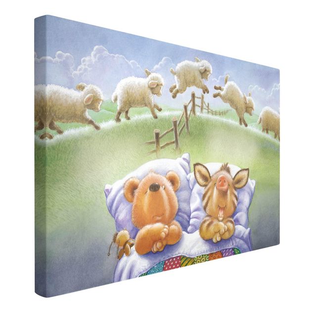 Quadri moderni   Orsetto - Contare le pecore