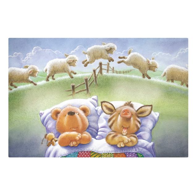 Quadri animali Orsetto - Contare le pecore