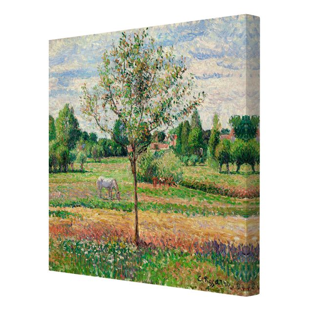 Stampe quadri famosi Camille Pissarro - Prato con cavallo grigio, Eragny
