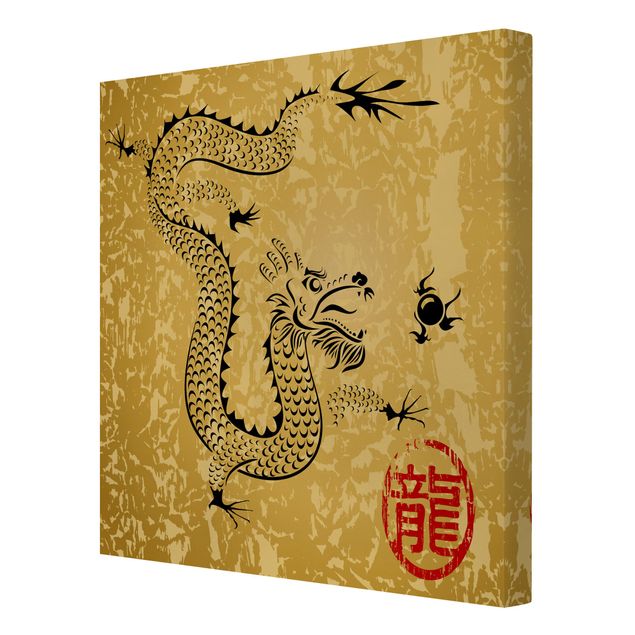 Stampa su tela - Chinese Dragon - Quadrato 1:1