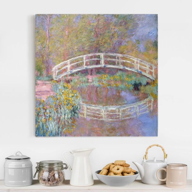 Quadri con paesaggio Claude Monet - Ponte del giardino di Monet