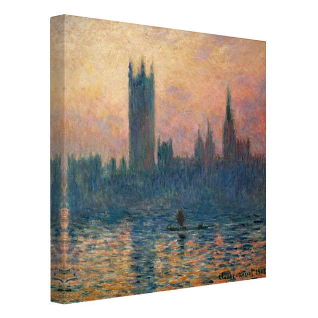 Quadri impressionisti Claude Monet - Tramonto a Londra