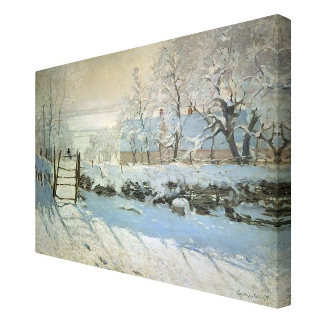 Quadri su tela con foresta Claude Monet - La gazza
