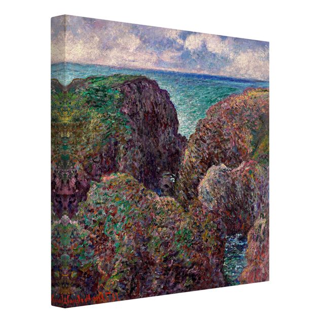 Quadri su tela con montagne Claude Monet - Gruppo di rocce a Port-Goulphar