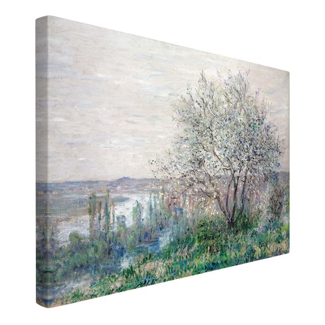 Quadri con alberi Claude Monet - Primavera a Vétheuil