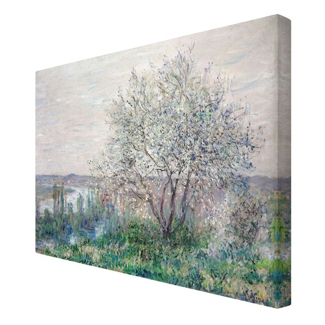 Quadri su tela con foresta Claude Monet - Primavera a Vétheuil