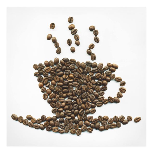 Quadri su tela Tazza di caffè in grani