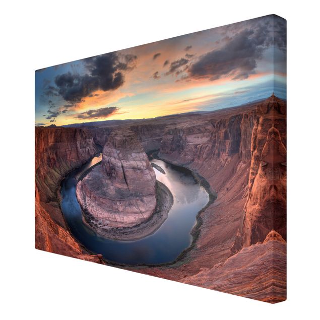 Quadri su tela con tramonto Fiume Colorado Glen Canyon