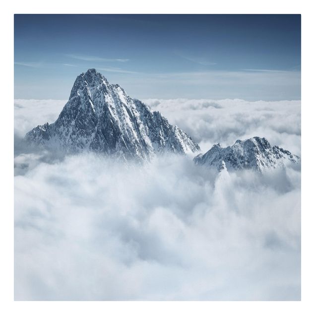 Quadri natura Le Alpi sopra le nuvole