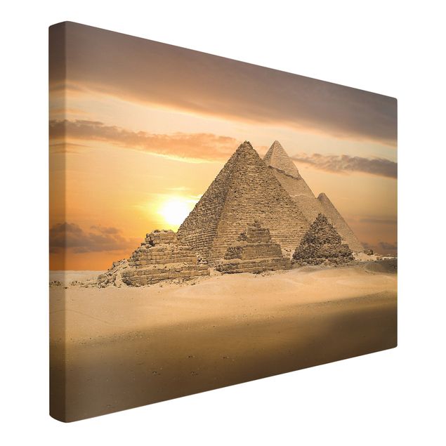 Quadri su tela con tramonto Sogno d'Egitto