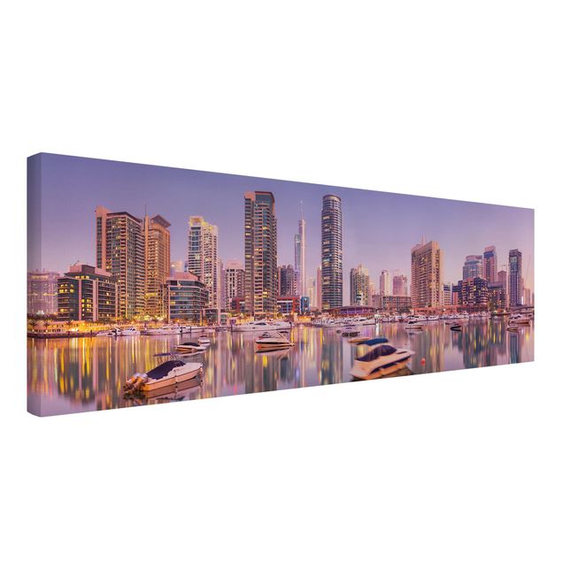 Quadri moderni per arredamento Dubai Skyline di e Marina