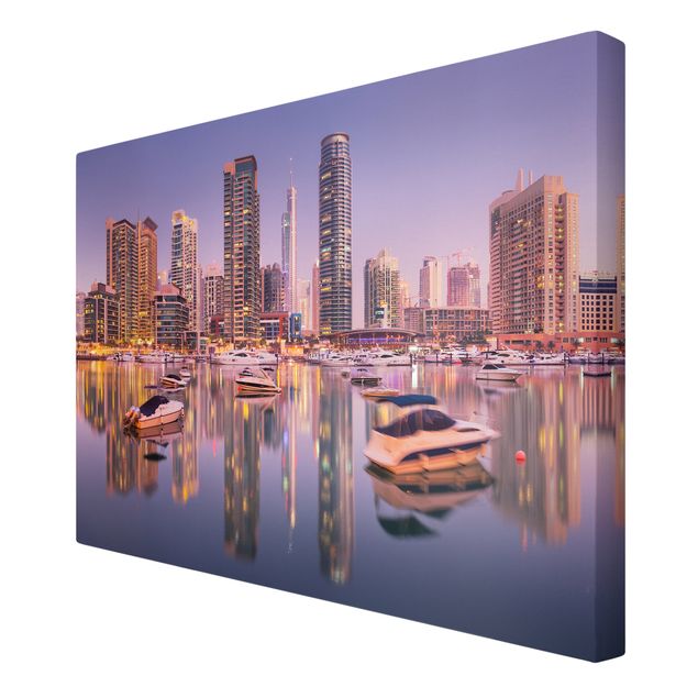 Stampe su tela città Dubai Skyline di e Marina