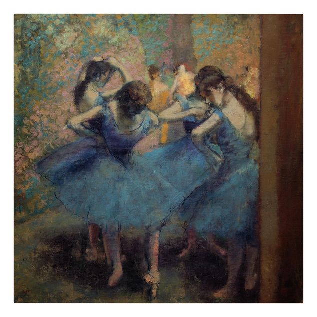 Quadri moderni   Edgar Degas - Ballerine blu