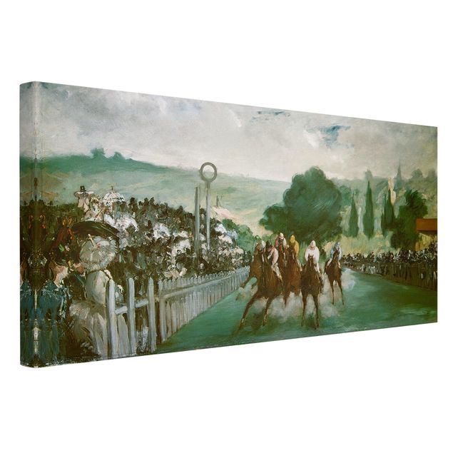 Stampe quadri famosi Edouard Manet - Gare a Longchamp