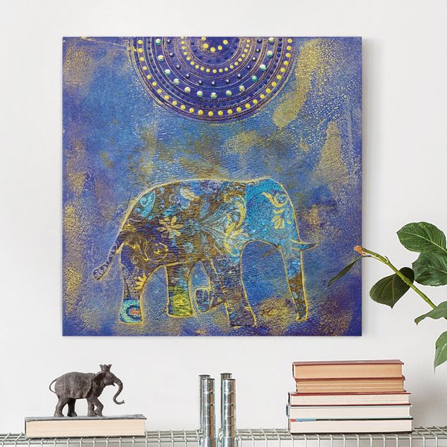 Quadri su tela con elefanti Elefante a Marrakech