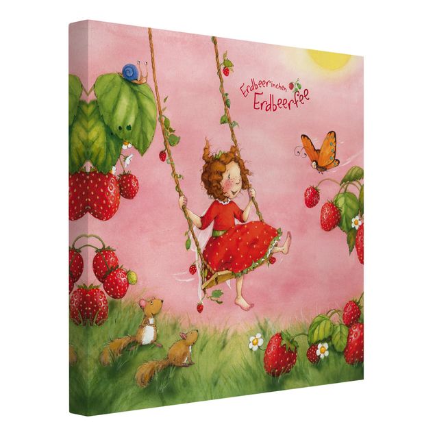 Quadri moderni per arredamento The Strawberry Fairy - L'altalena dell'albero