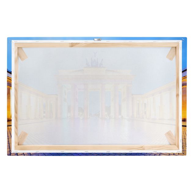 Quadri su tela Porta di Brandeburgo illuminata