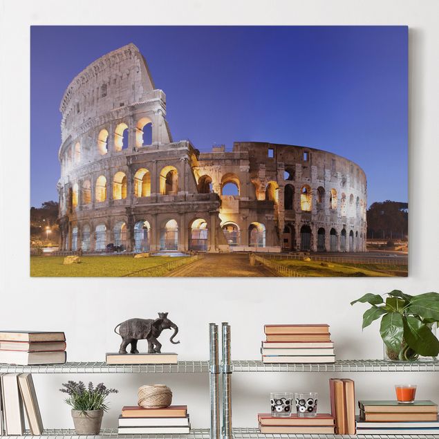 Quadri Italia Colosseo illuminato