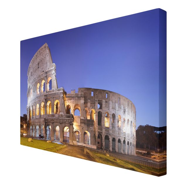 Quadri stampe Colosseo illuminato