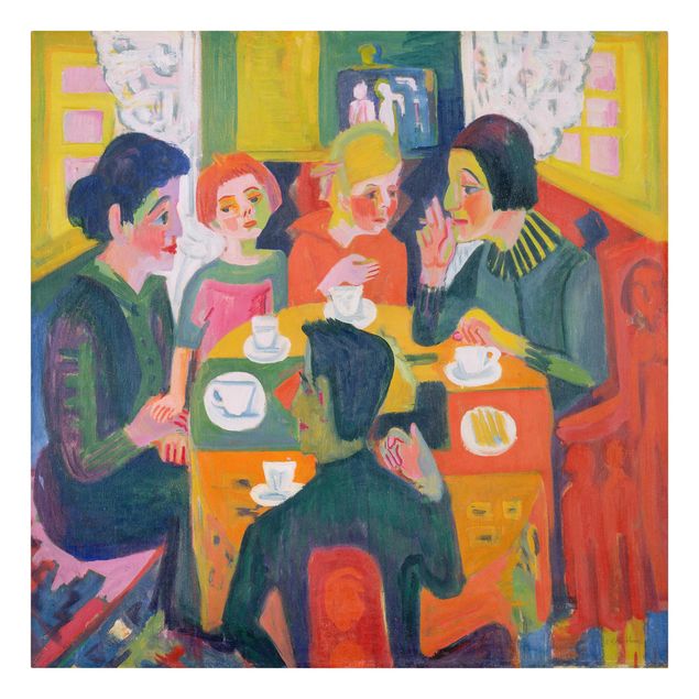Quadri su tela con caffè Ernst Ludwig Kirchner - Tavolino da caffè