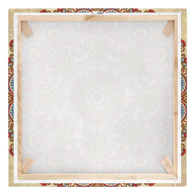 Stampa su tela - Coloured Mandala - Quadrato 1:1