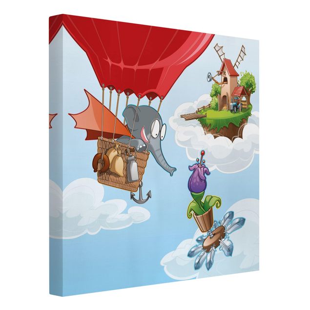 Quadro moderno LaFattoria volante - Elefanti tra le nuvole