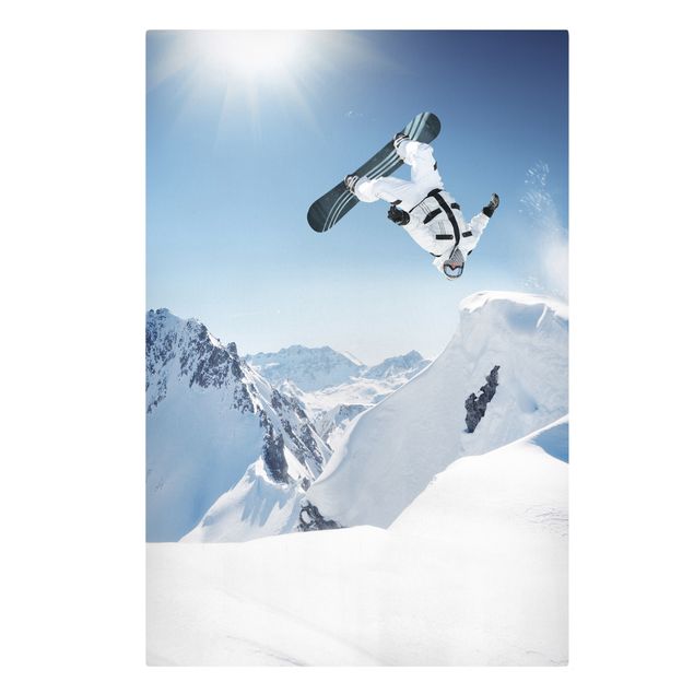 Quadro sport Snowboarder volante