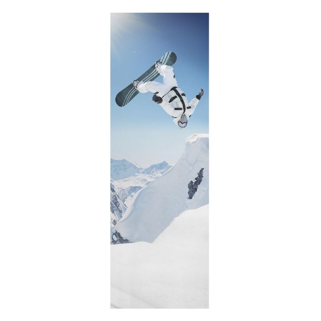 Quadri sport Snowboarder volante