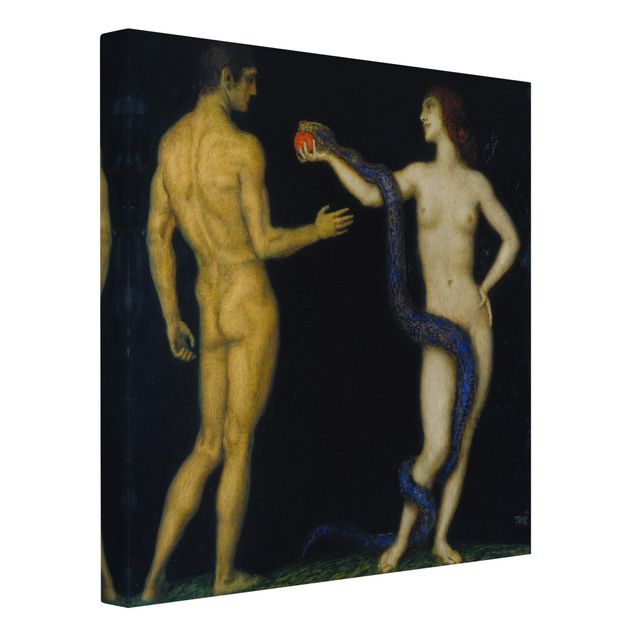 Quadro moderno Franz von Stuck - Adamo ed Eva