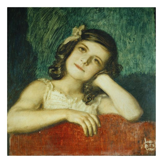 Riproduzione quadri famosi Franz von Stuck - Maria, la figlia dell'artista
