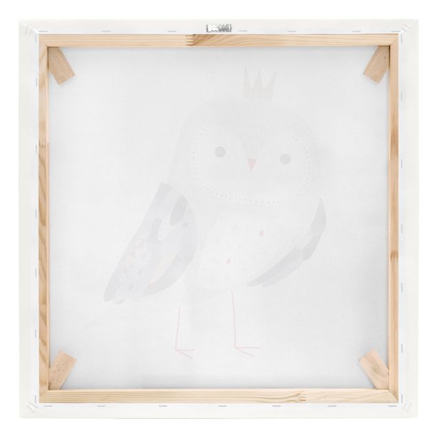 Stampa su tela - Crowned Owl Light - Quadrato 1:1