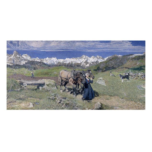Stile artistico Giovanni Segantini - Primavera sulle Alpi
