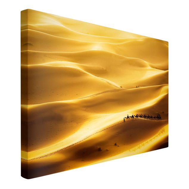 Quadri moderni per arredamento Dune d'oro