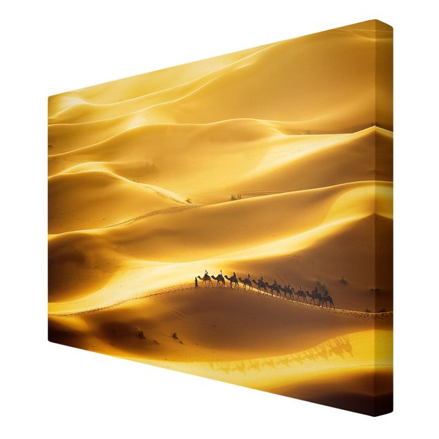 Tele con paesaggi Dune d'oro