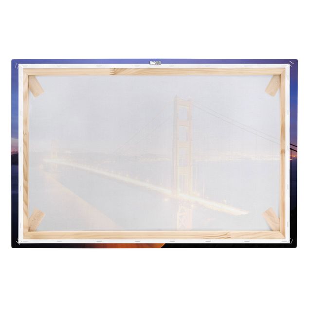 Stampe su tela Ponte del Golden Gate di notte