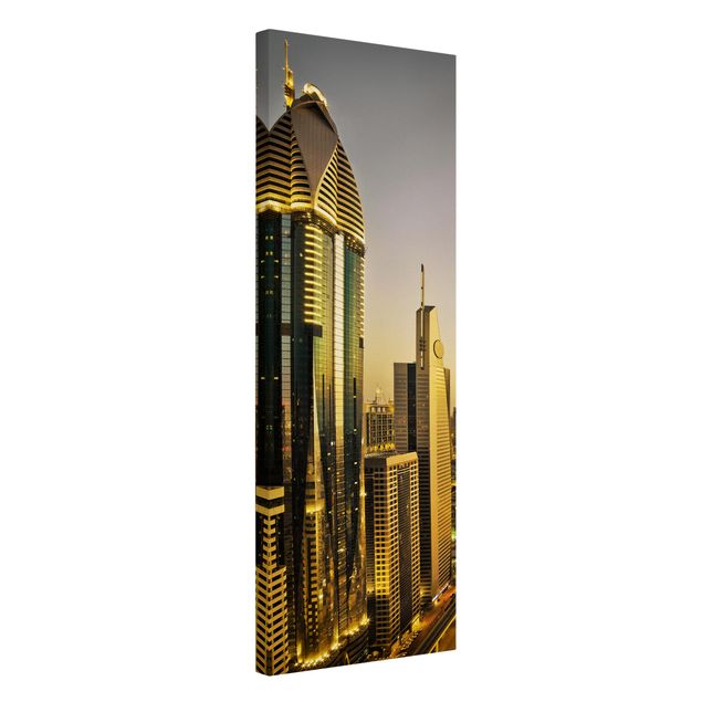Quadri moderni per arredamento Dubai d'oro