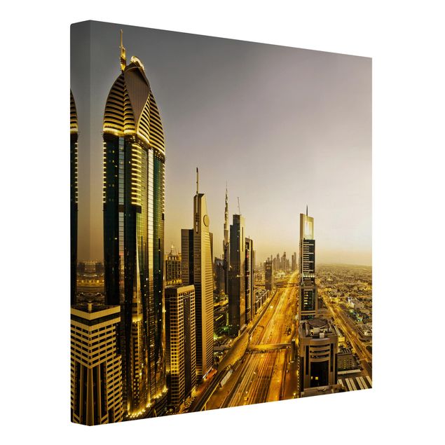 Quadro moderno Dubai d'oro