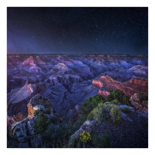 Quadro natura Grand Canyon di notte