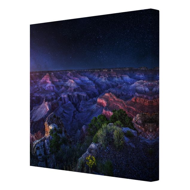 Stampe su tela paesaggio Grand Canyon di notte