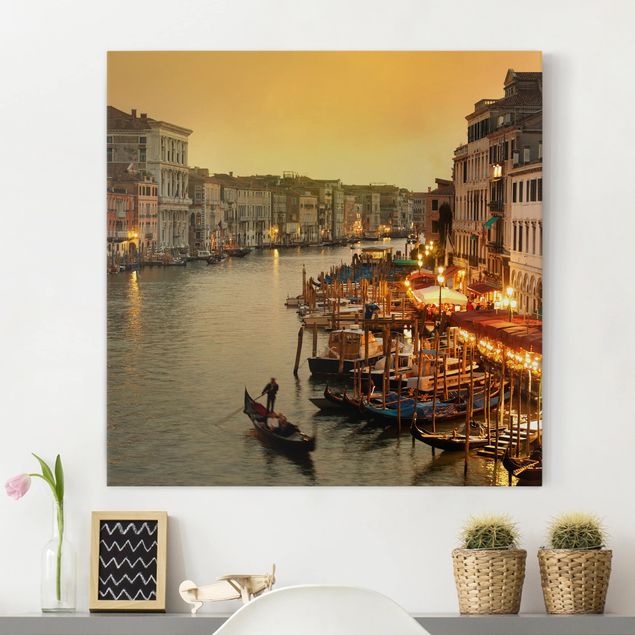 Quadro tela Italia Canal Grande di Venezia