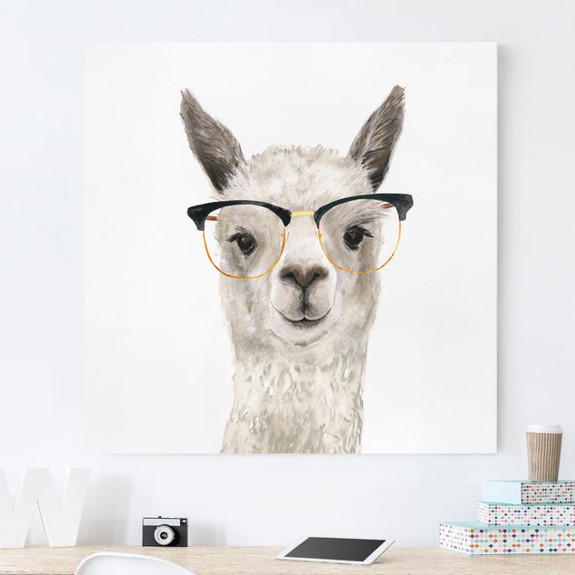 Quadro moderno Hip Lama con occhiali I