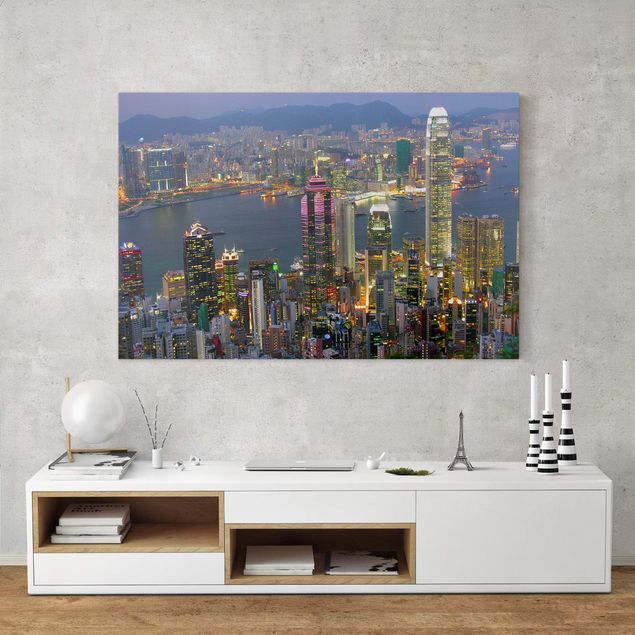 Quadri su tela Asia Skyline di Hong Kong