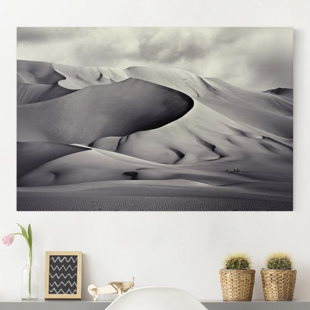 Quadri su tela con dune Nel sud del Sahara