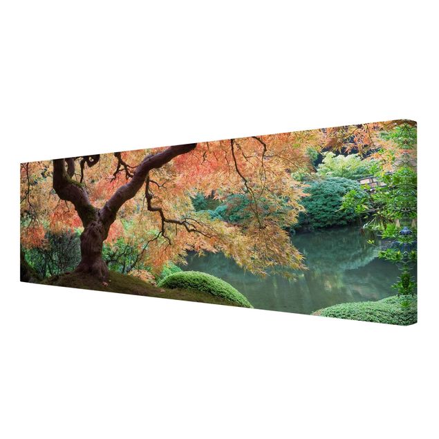 Quadri su tela paesaggio Giardino giapponese
