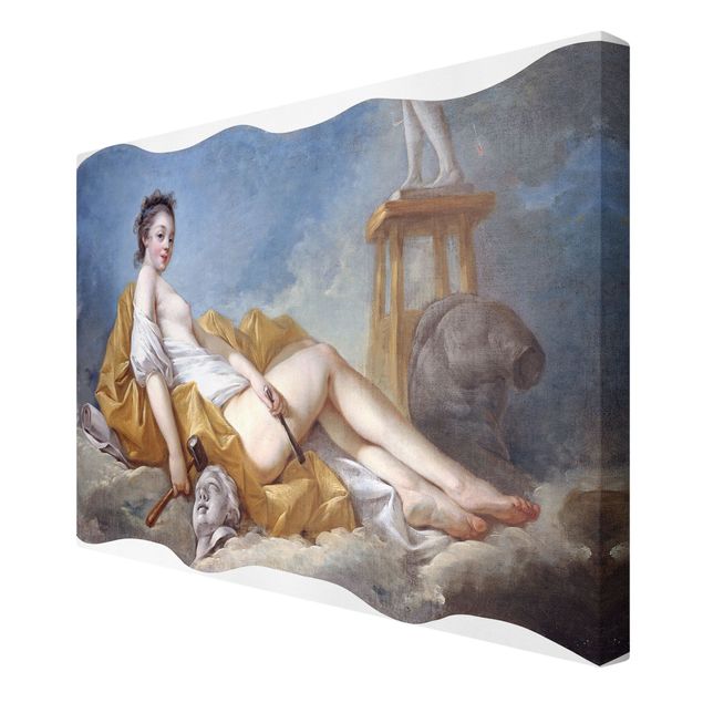 Riproduzione quadri famosi Jean Honoré Fragonard - Personificazione della letteratura