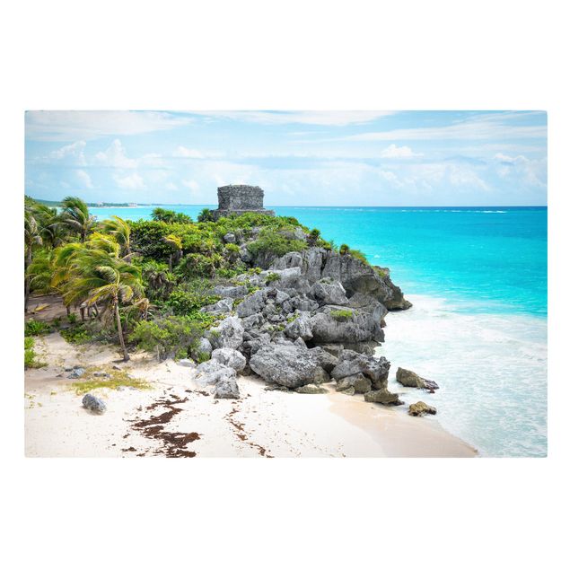 Quadri spiaggia Costa caraibica, rovine di Tulum